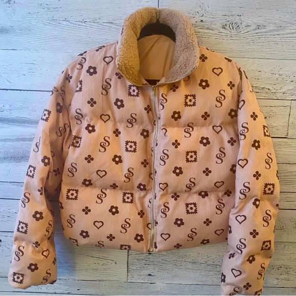 Super cute Corduroy Bomber Jacket • Size M - Picture 3 of 4